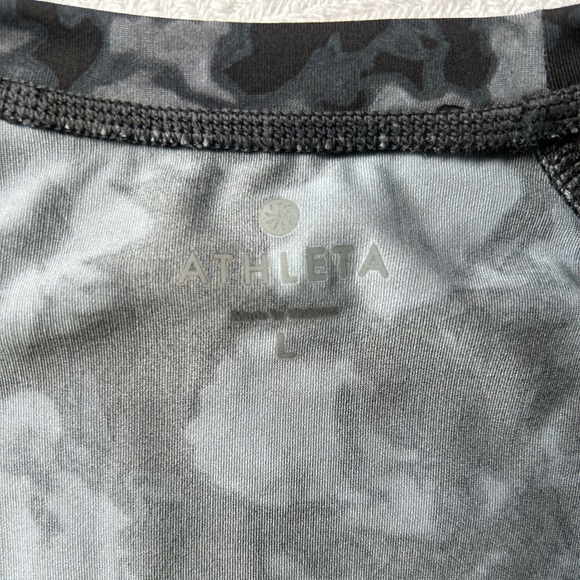 Relisted Athleta Runaway Top Black Long Sleeve Lycra Large NWT Workout Sports - Picture 6 of 7